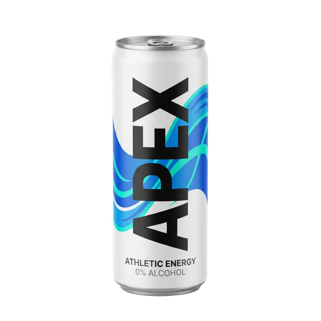 APEX athletic energy can product shot